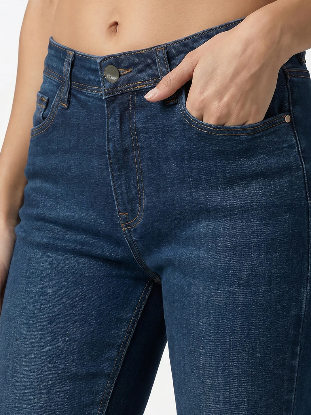 Women Light Blue High-Rise Skinny Jeans - Image 5