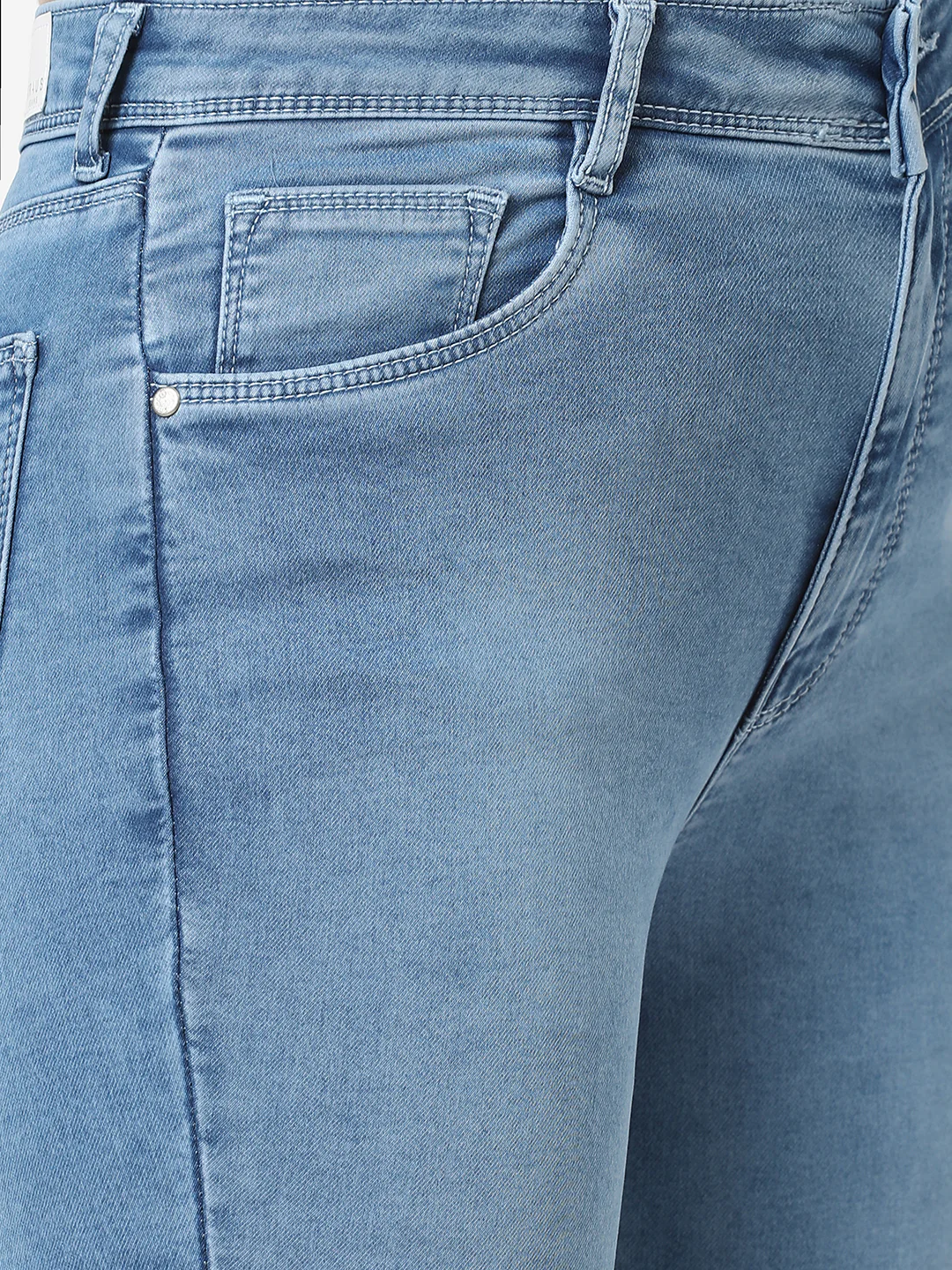 Women Light Blue High-Rise Skinny Jeans - Image 5
