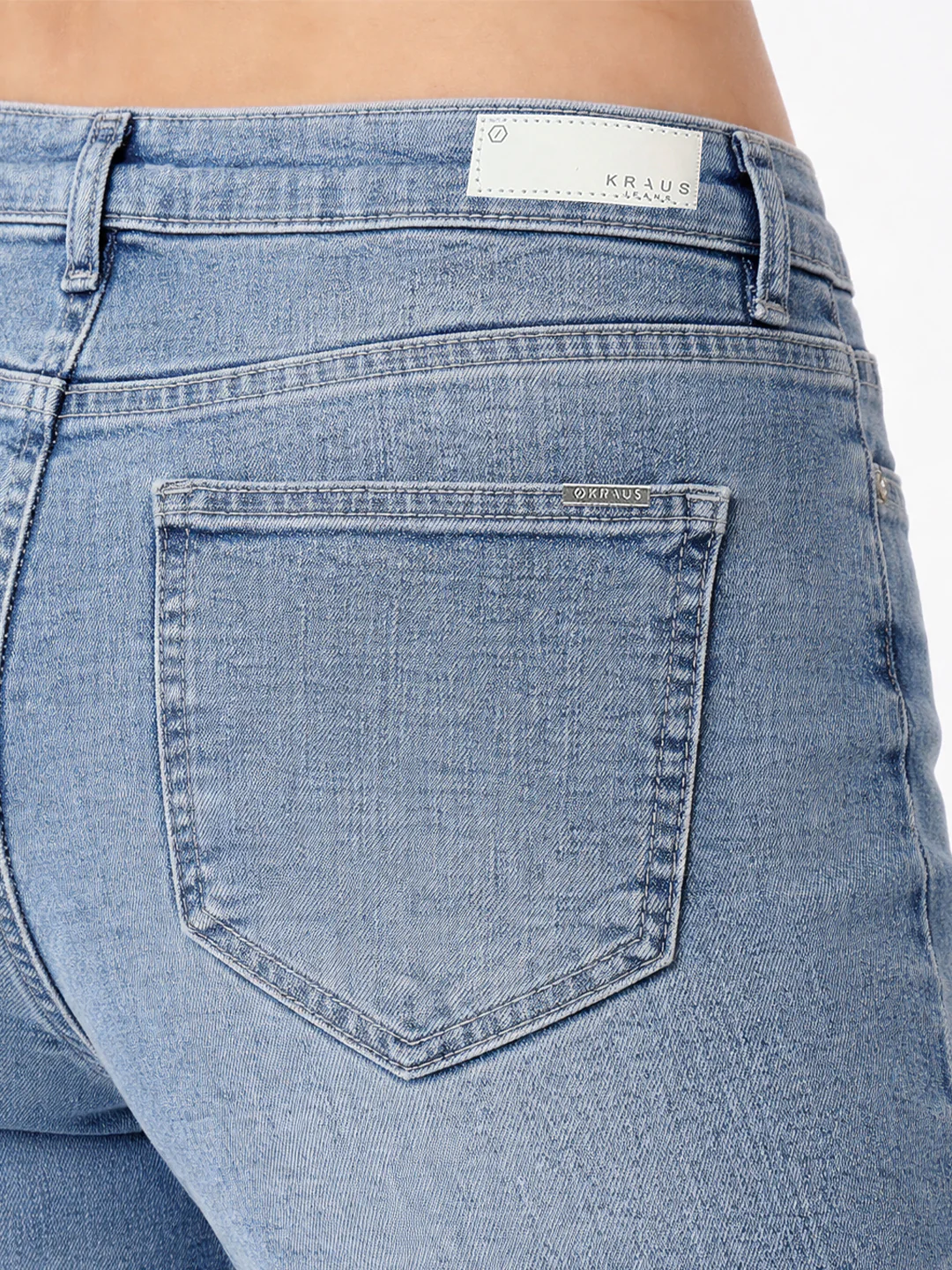Women Light Blue High-Rise Straight Fit Jeans - Image 6