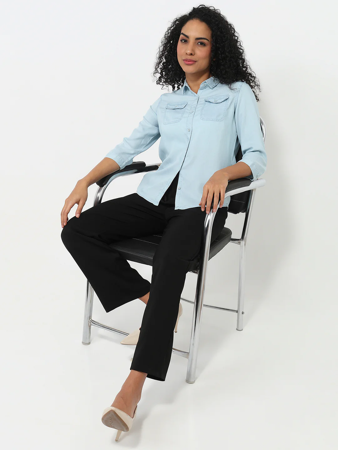 Women Light Blue Shirt