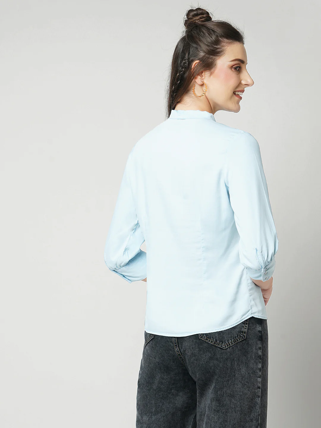 Women Light Blue Top - Image 3