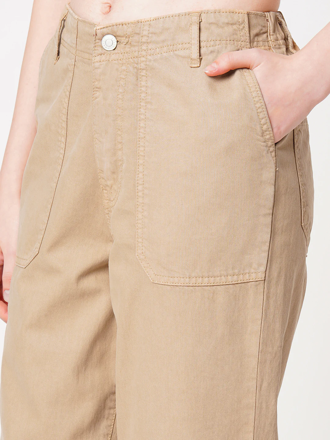 Women Light Brown High-Rise Straight Fit Jeans - Image 6