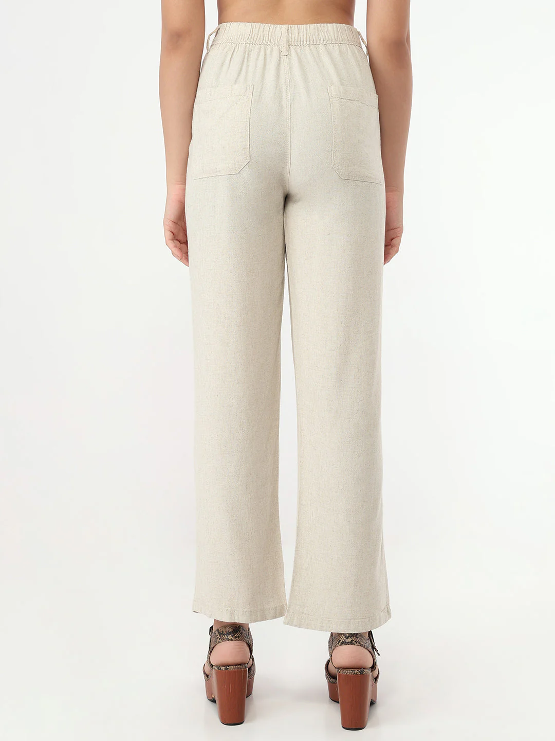 Women Light Natural Loose Straight Fit Korean Pants - Image 3
