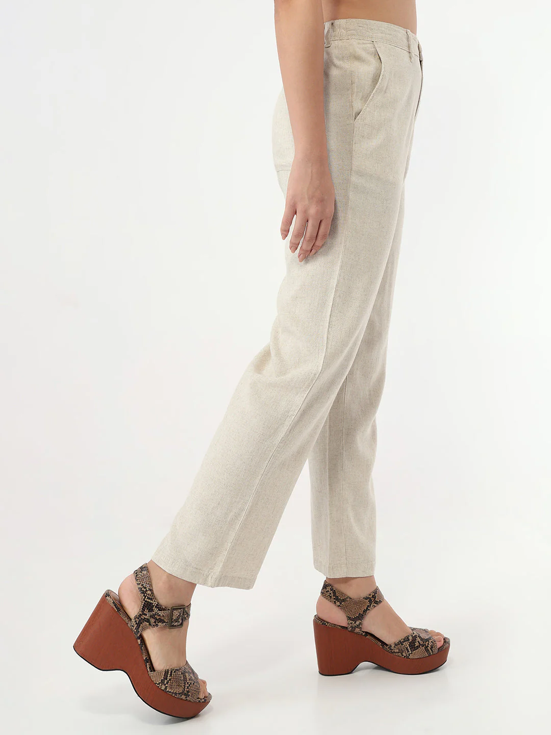 Women Light Natural Loose Straight Fit Korean Pants - Image 4