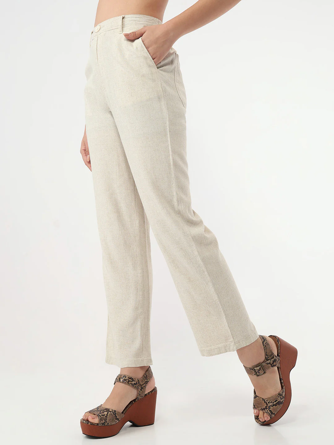 Women Light Natural Loose Straight Fit Korean Pants - Image 6