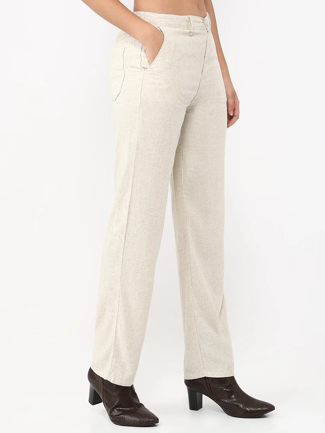 Women Light Natural Loose Straight Korean Pants - Image 5