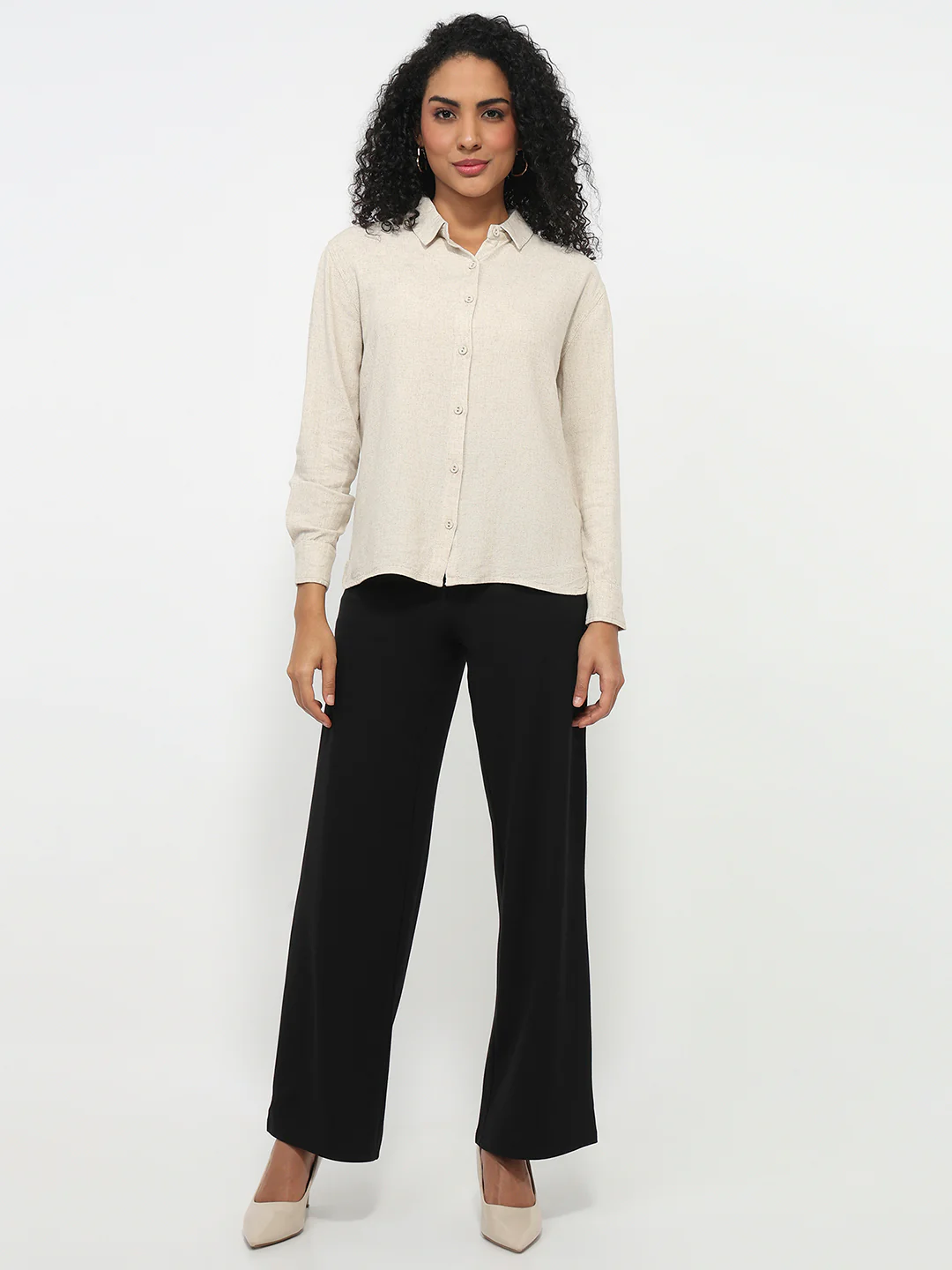 Women Light Natural Oversized Shirt - Image 4