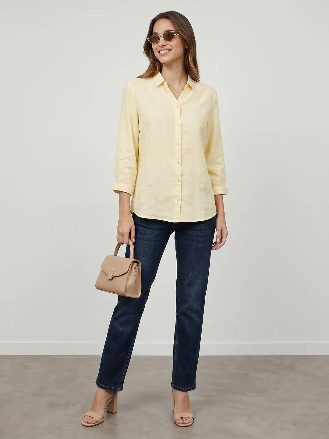 Women Light Yellow Shirt