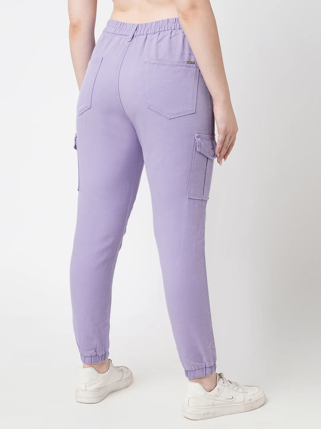 Women Lilac Mid-Rise Skinny Cargo - Image 3