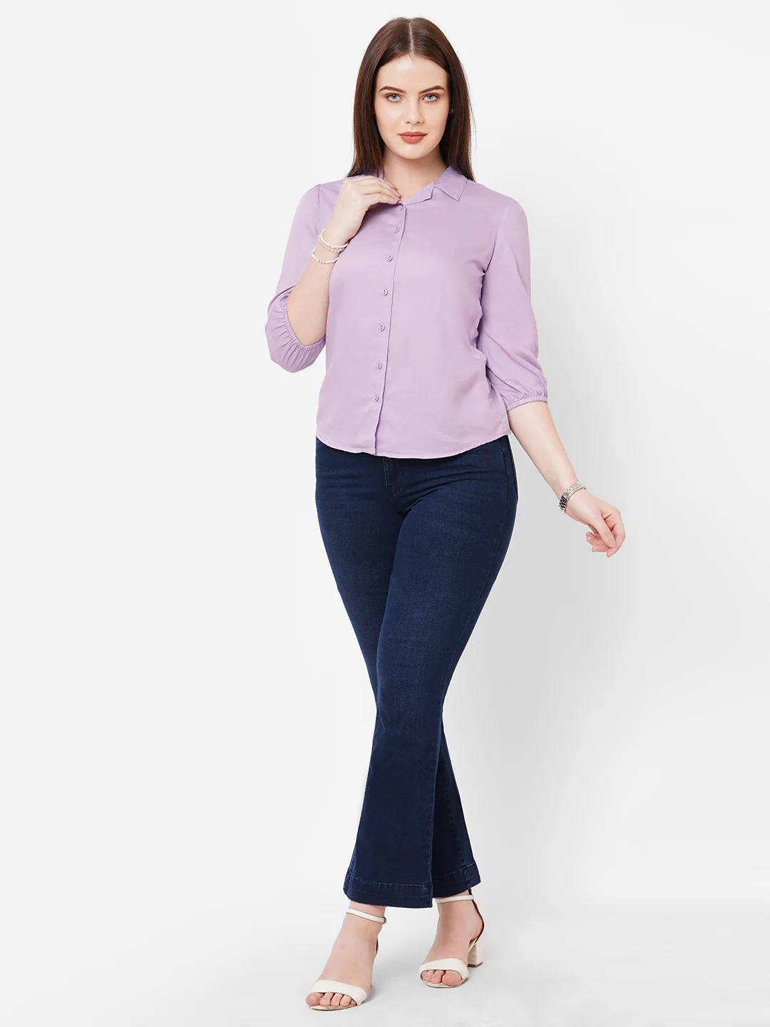 Women Lilac Shirt Top