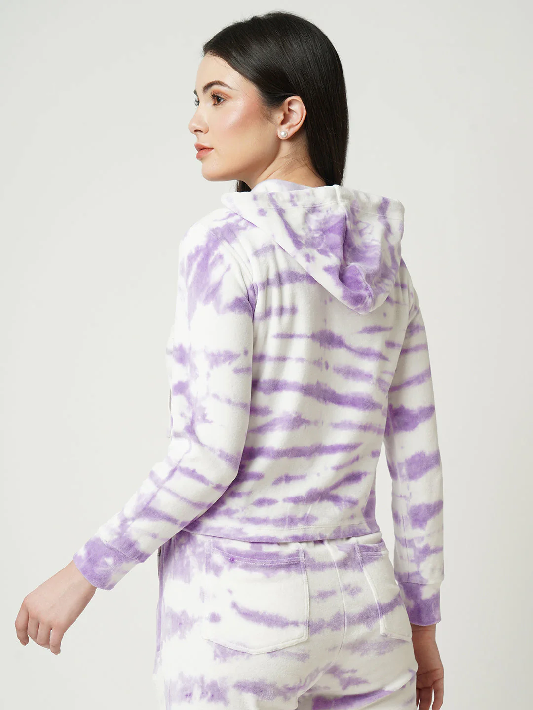 Women Lilac Tie & Dyed Sweatshirt - Image 3