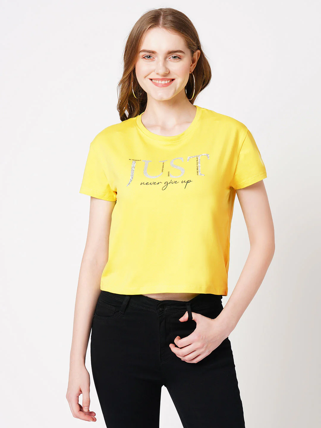 Women Lime Graphic Tees