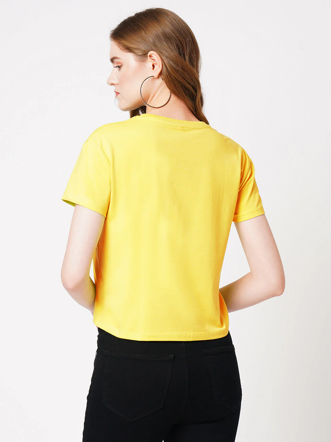 Women Lime Graphic Tees - Image 3