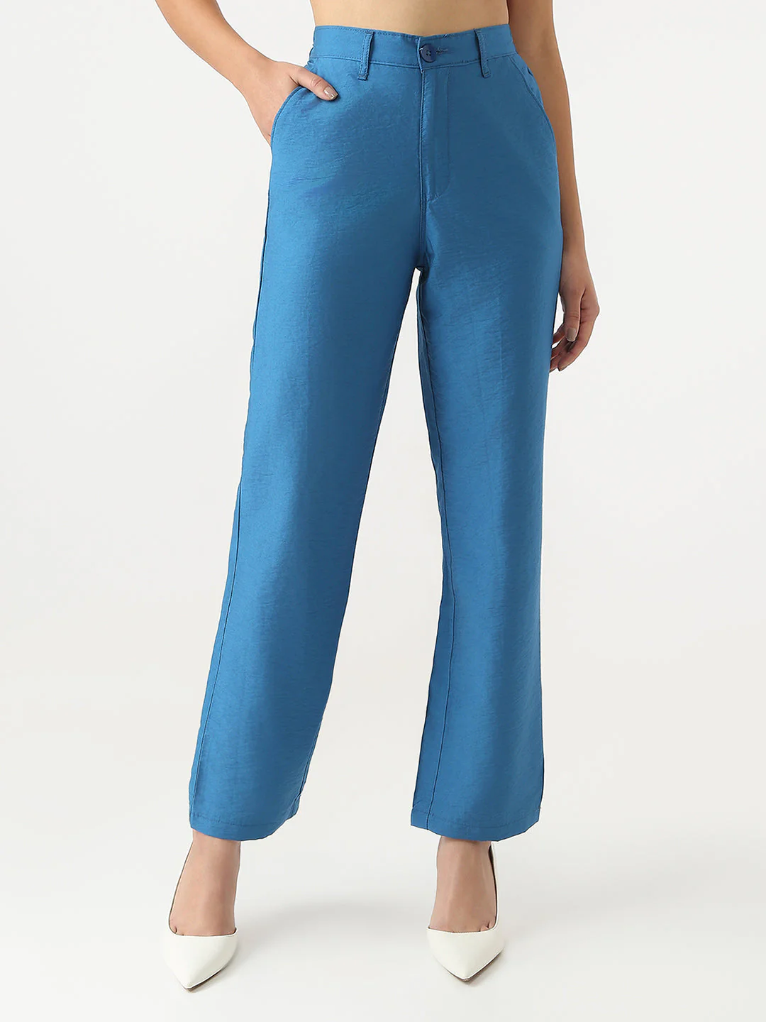 Women Loose Straight Fit Korean Pants - Image 2