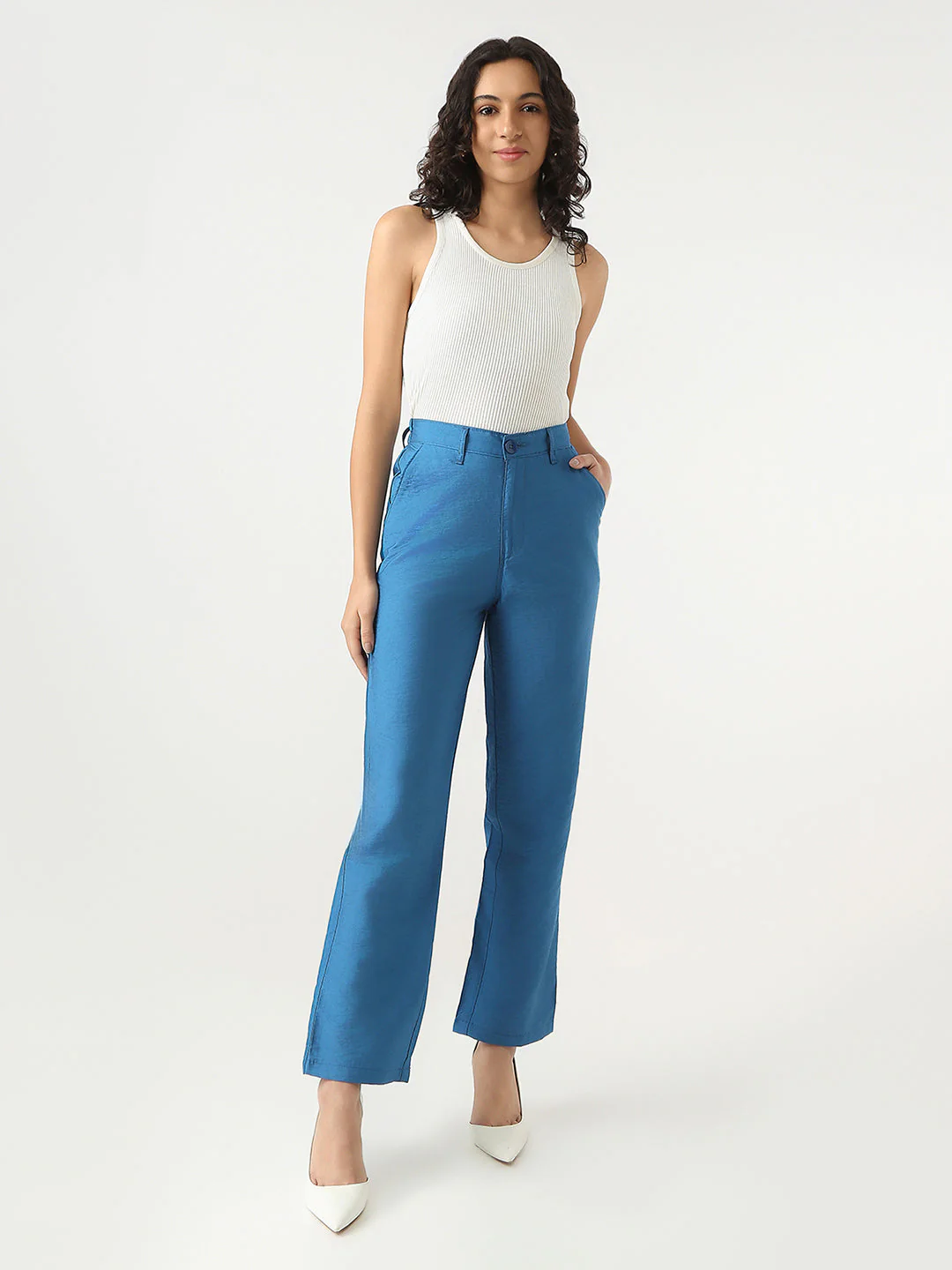 Women Loose Straight Fit Korean Pants - Image 4