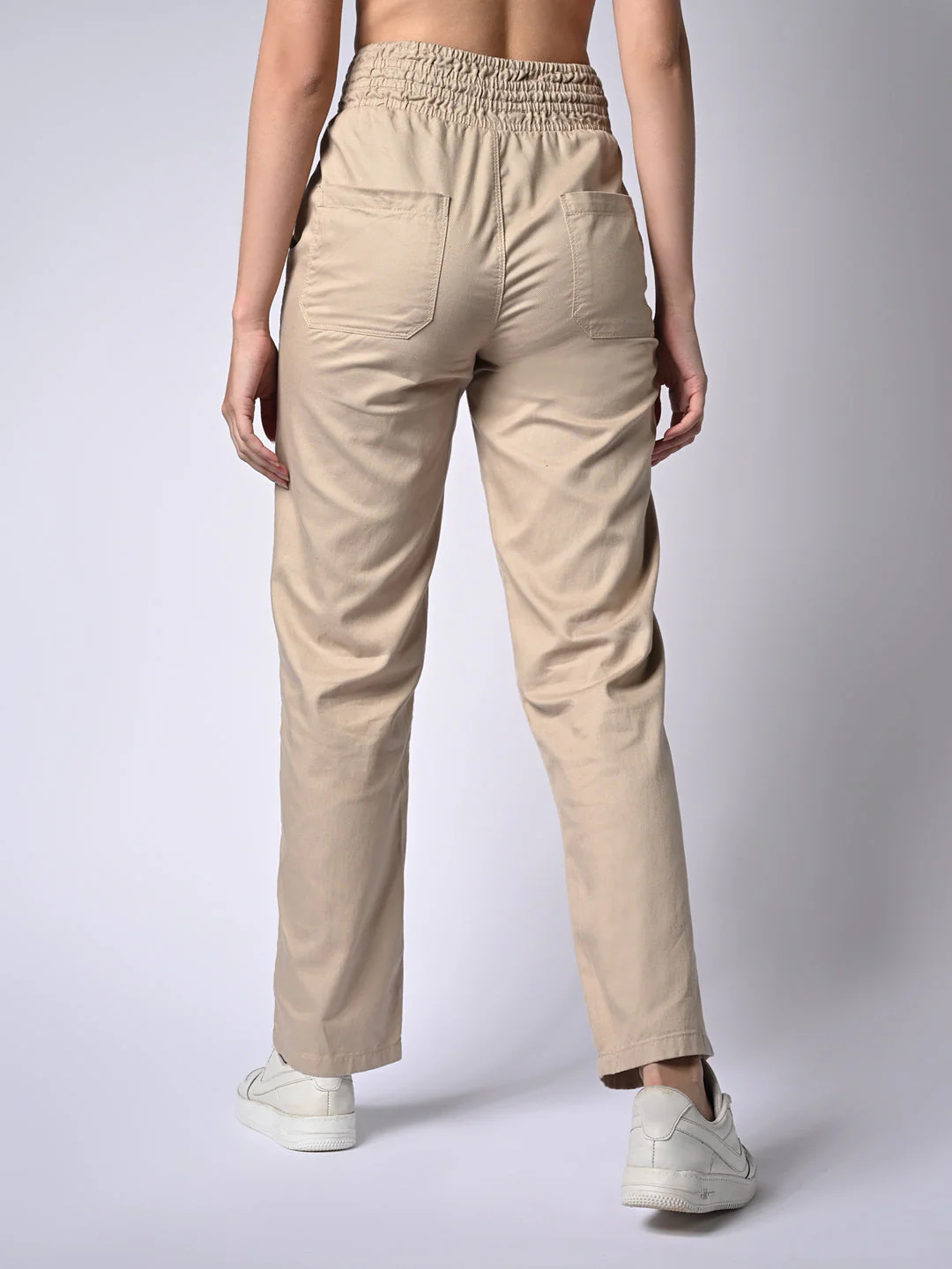 Women Loose Straight Fit Trousers - Image 3