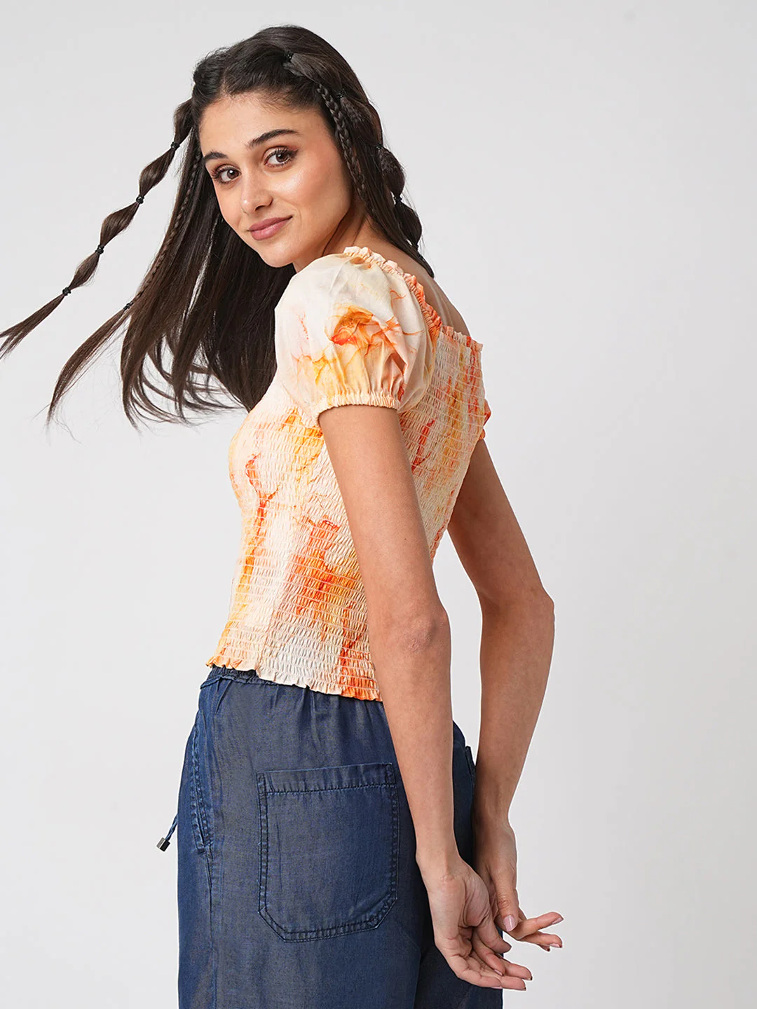 Women Marble Print Top - Image 3