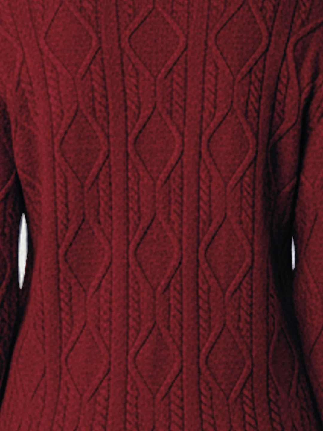 Women Maroon Slim Fit Sweater - Image 4