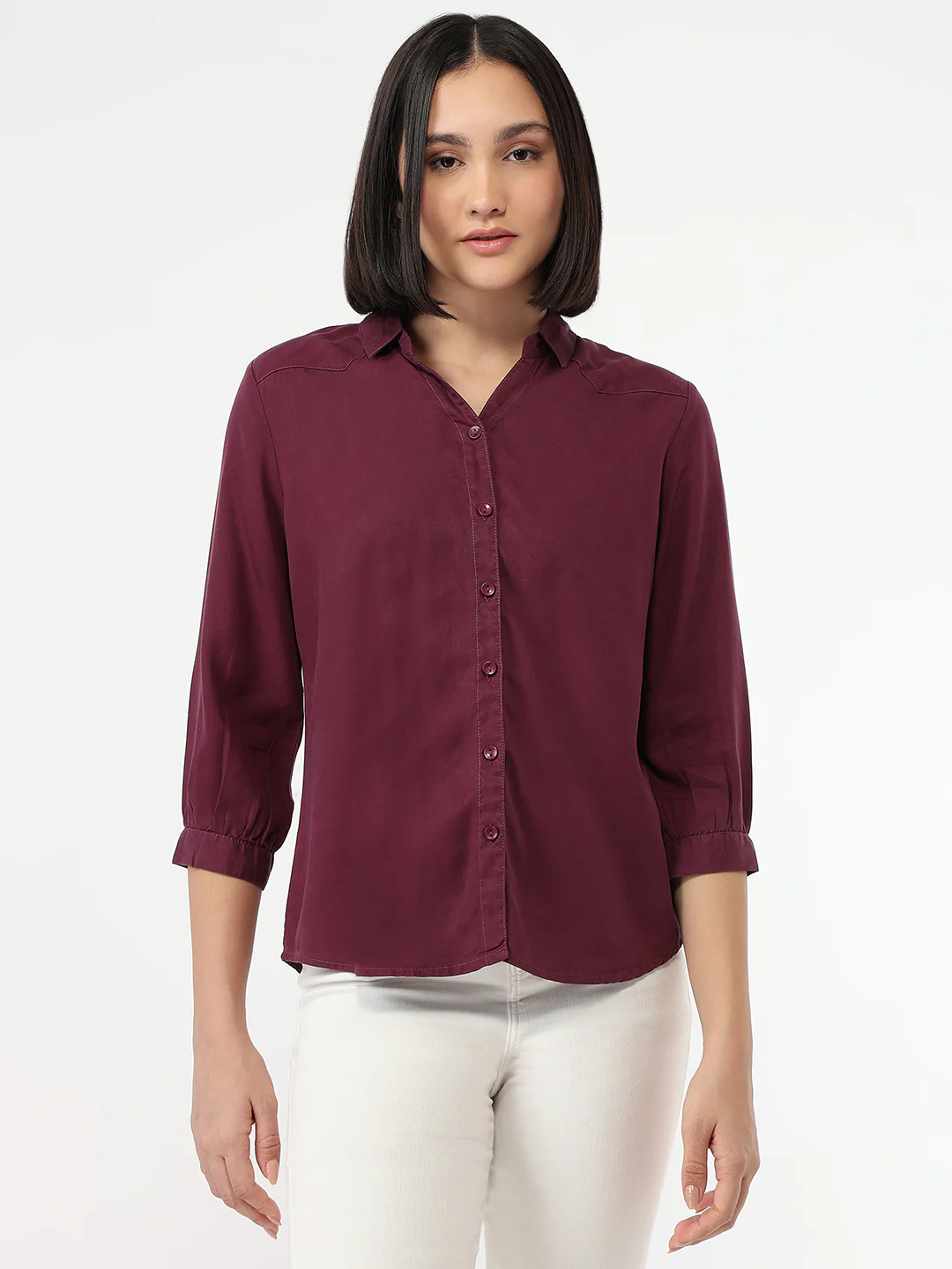 Women Mauve Shirt - Image 2