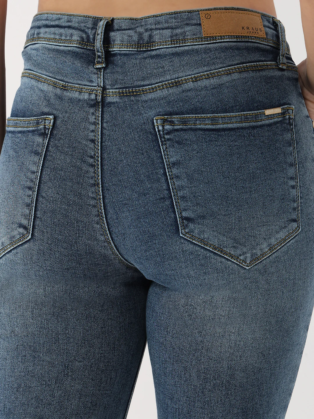 Women Medium Blue High-Rise Skinny Jeans - Image 7