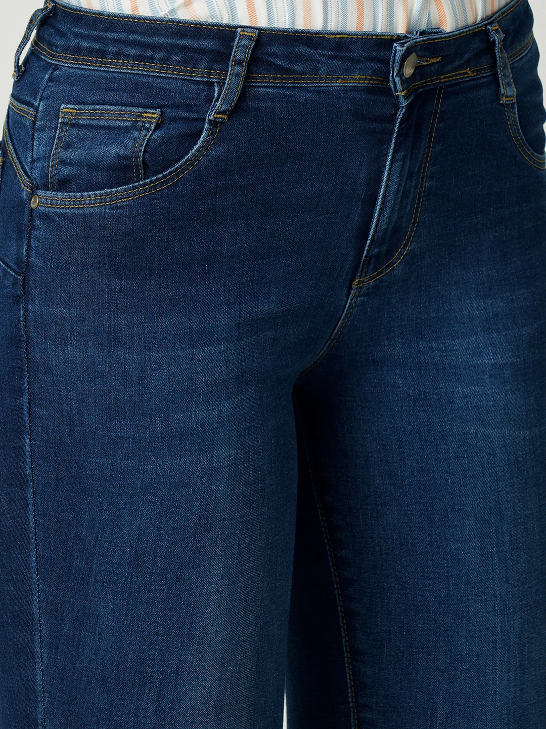 Women Mid-Rise Push Up Super Skinny Jeans - Image 5