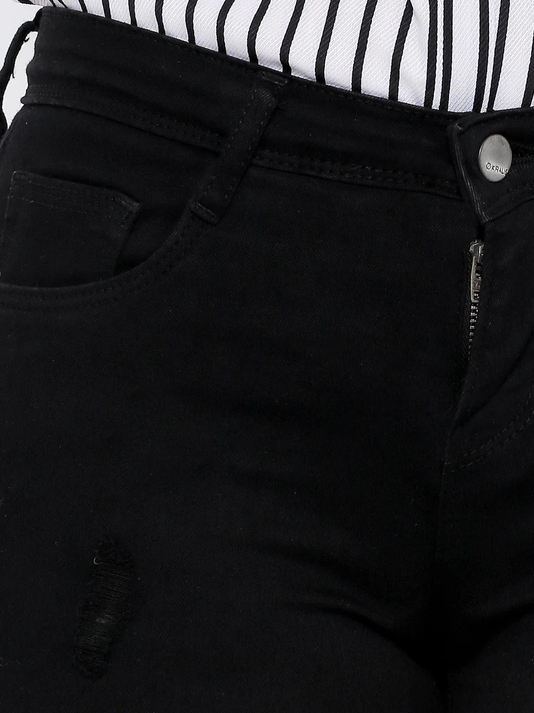 Women Mid-Rise Skinny Crop Jeans - Image 4