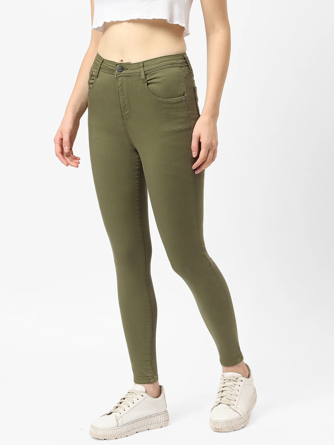 Women Mid-Rise Skinny Crop Jeans - Image 4