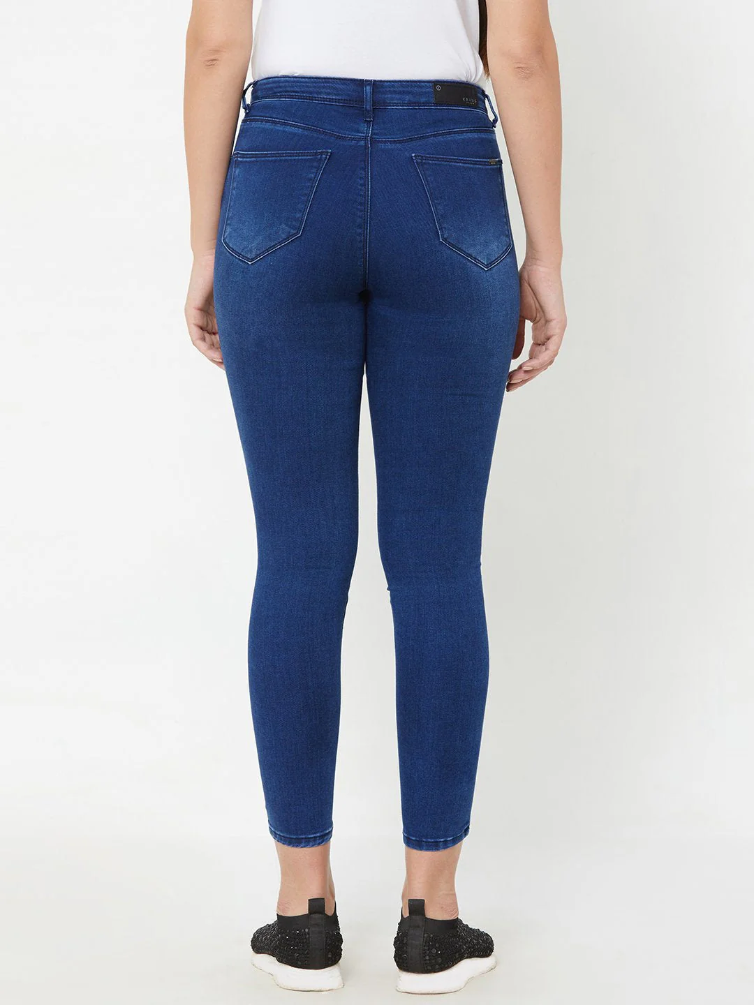 Women Mid-Rise Skinny Crop Jeans - Image 3