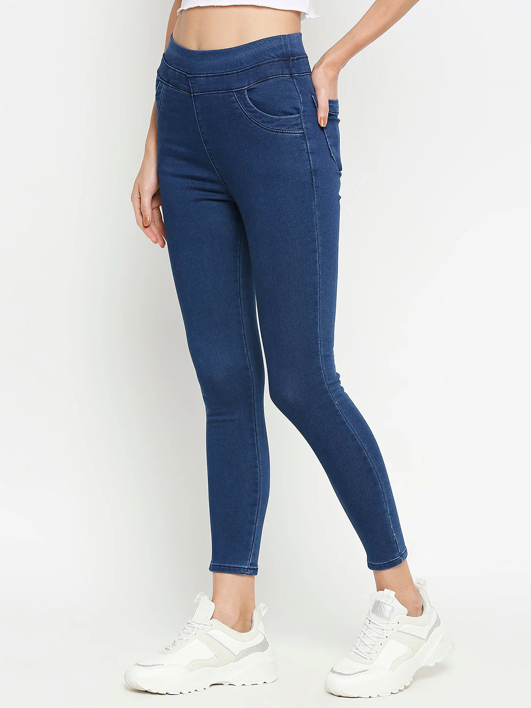 Women Mid-Rise Skinny Fit Leggings - Image 5