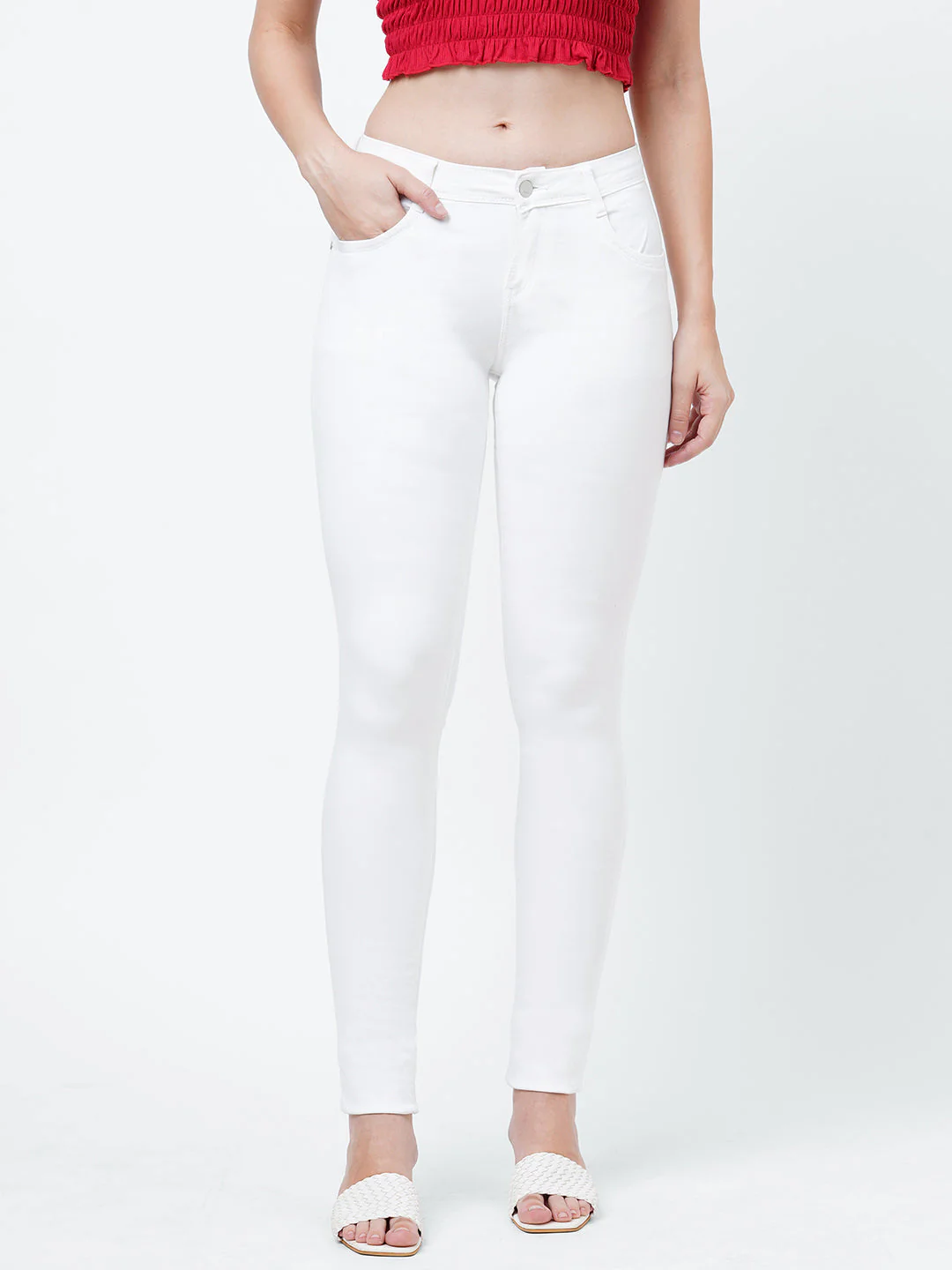 Women Mid-Rise Skinny Jeans - Image 2