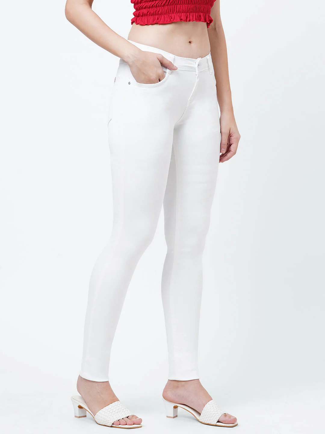 Women Mid-Rise Skinny Jeans - Image 4