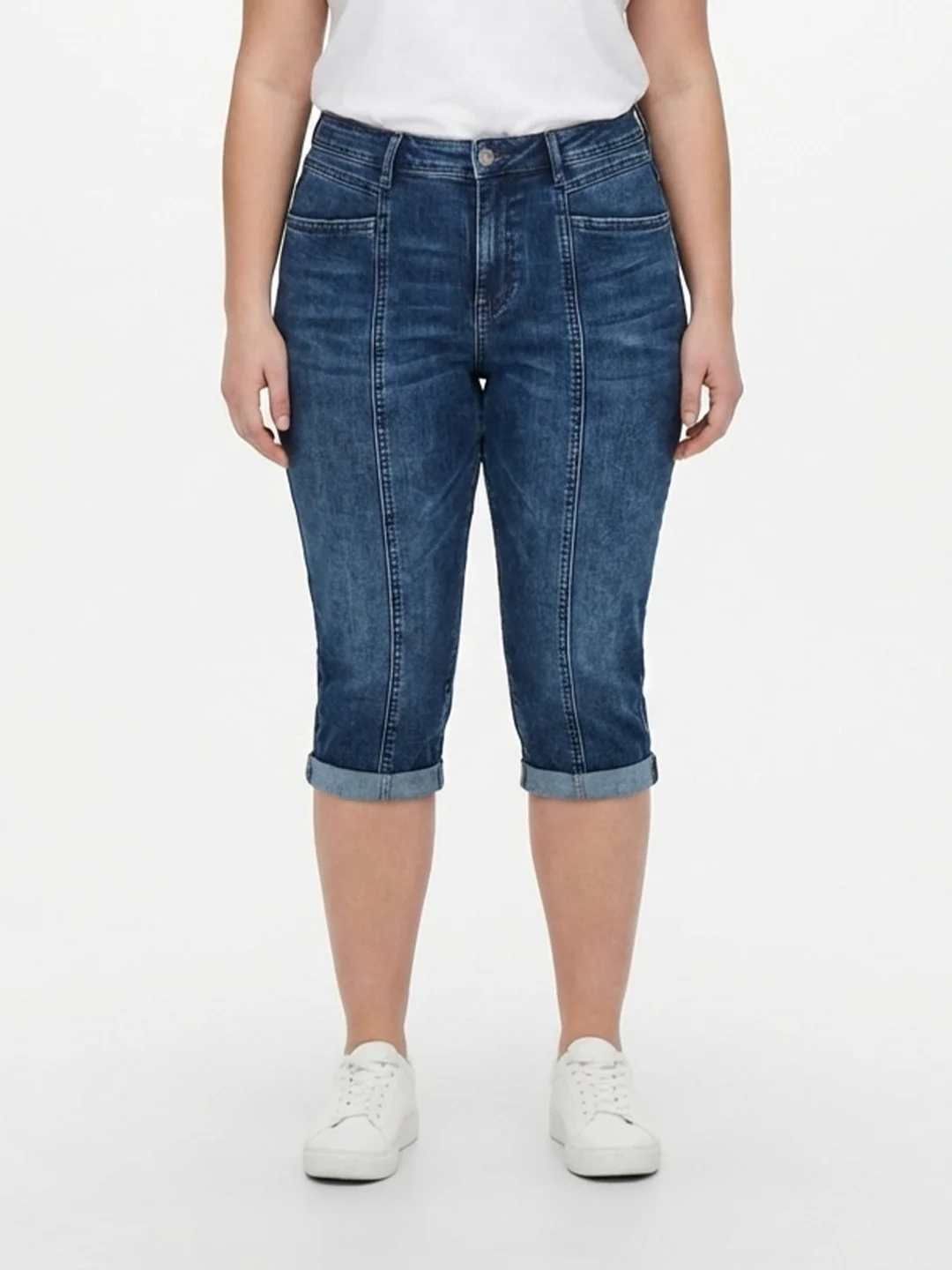 Women Mid-Rise Slim Fit Capri - Image 2