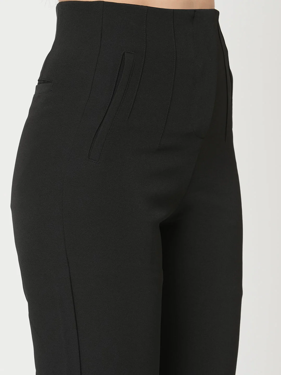 Women Mid-Rise Slim Fit Trousers - Image 6
