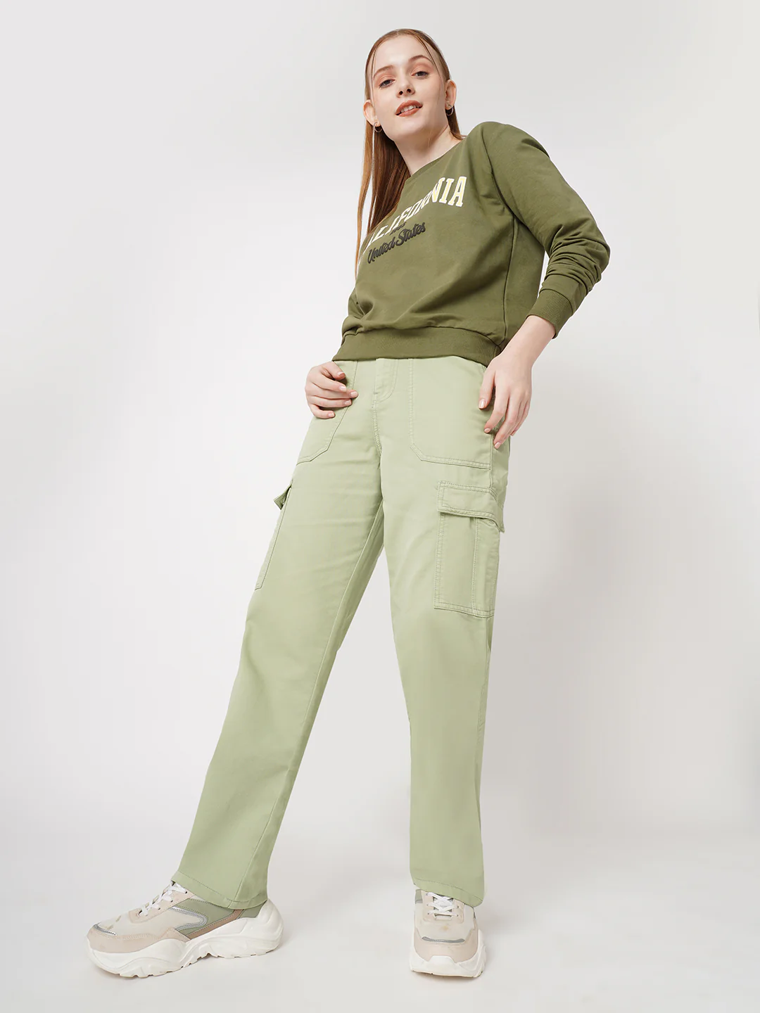 Women Mint Cargo