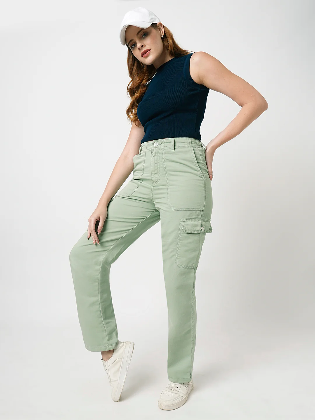 Women Mint Cargo