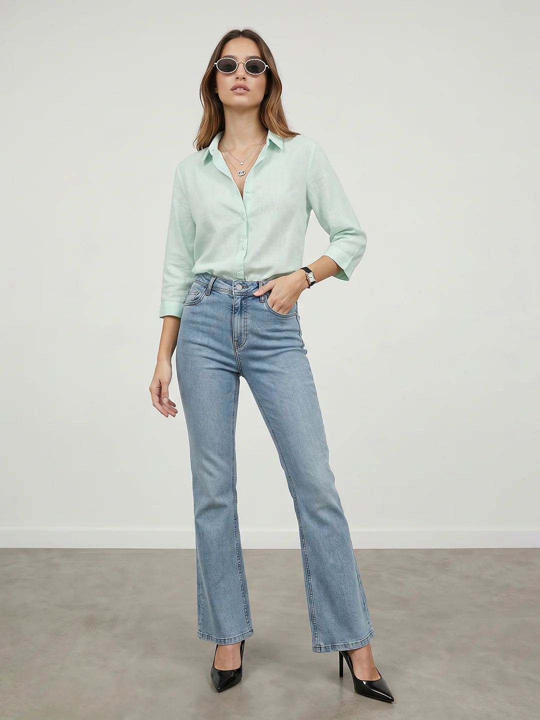 Women Mint Shirt