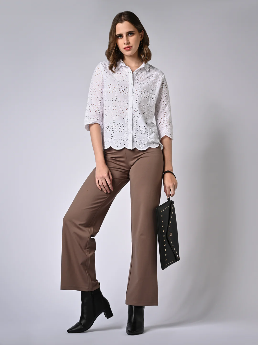 Women Mouse Wide Leg Treggings
