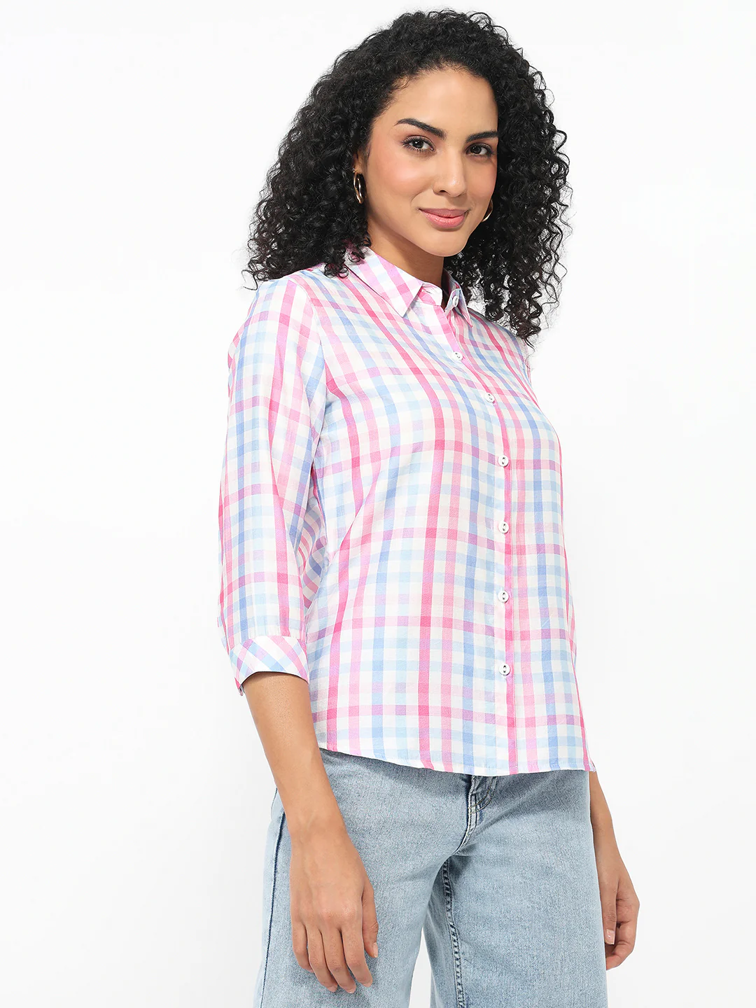 Women Multi Checked Shirt - Image 5
