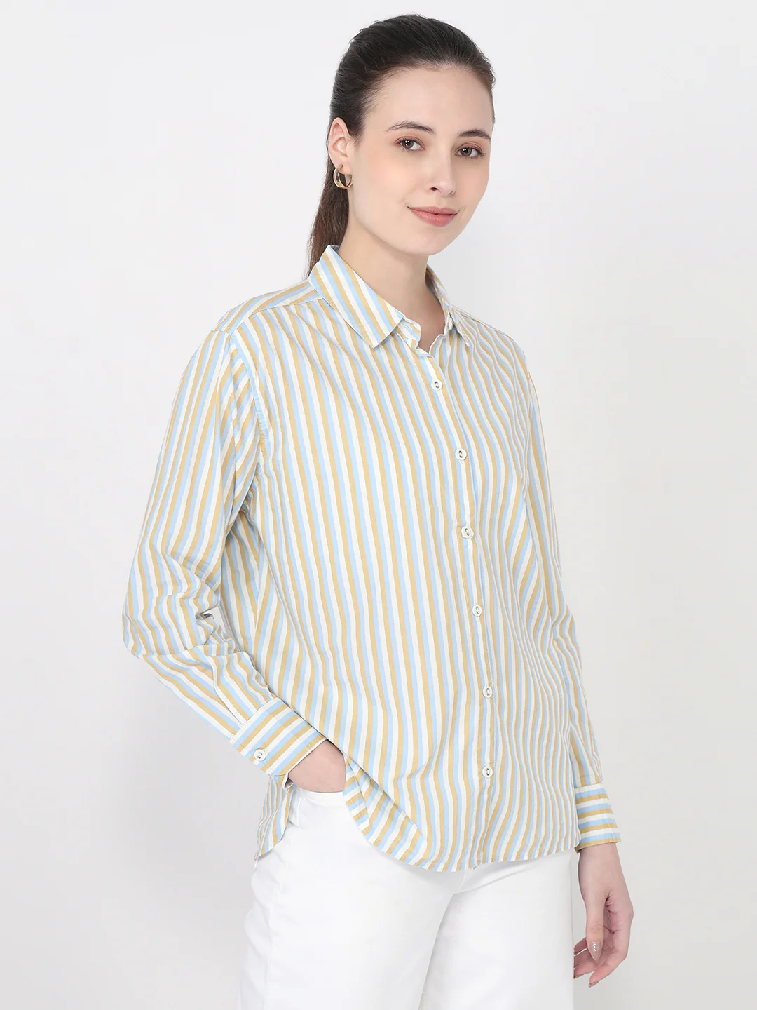 Women Multi Oversized Shirt - Image 5