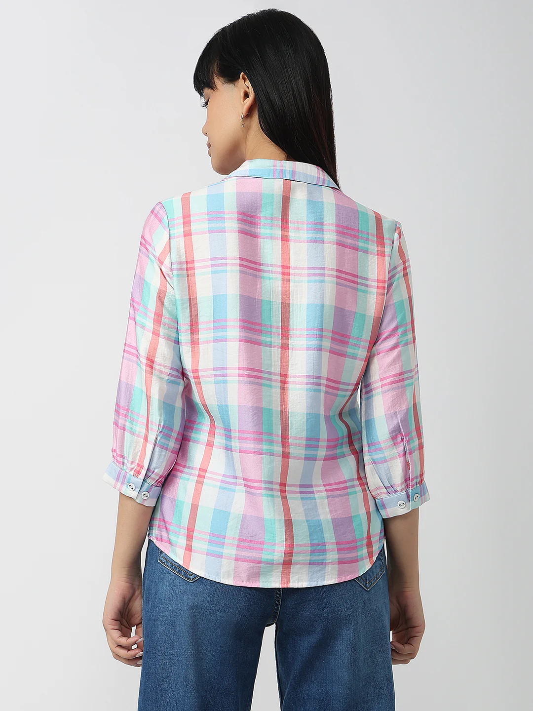 Women Multi Slim Fit Shirt - Image 3