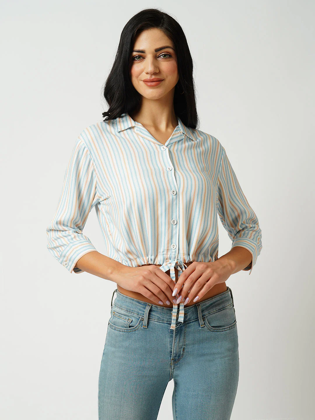 Women Multi Striped Slim Shirt