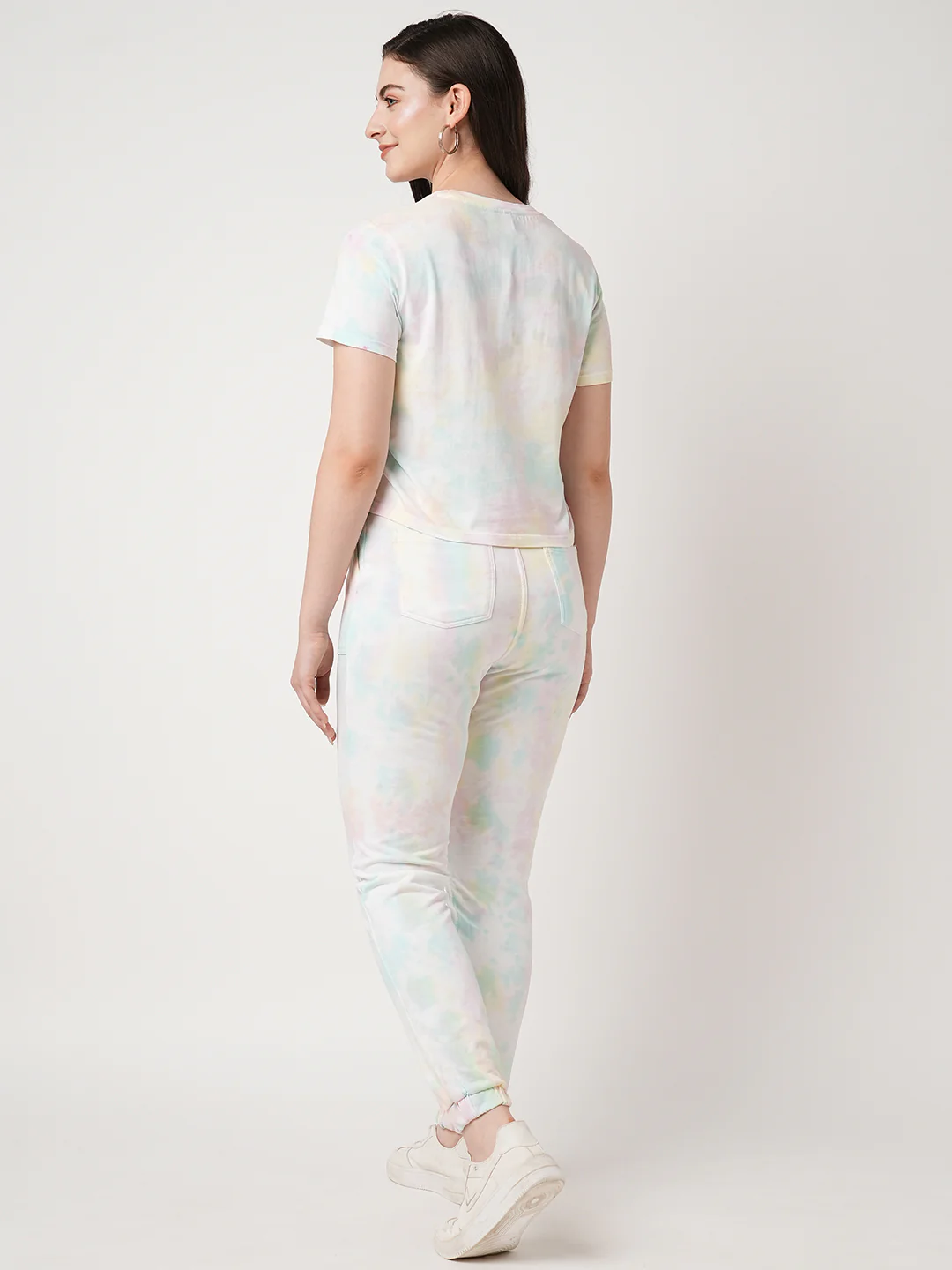 Women Multi-Tie-Dye Athleisure T-Shirt - Image 2