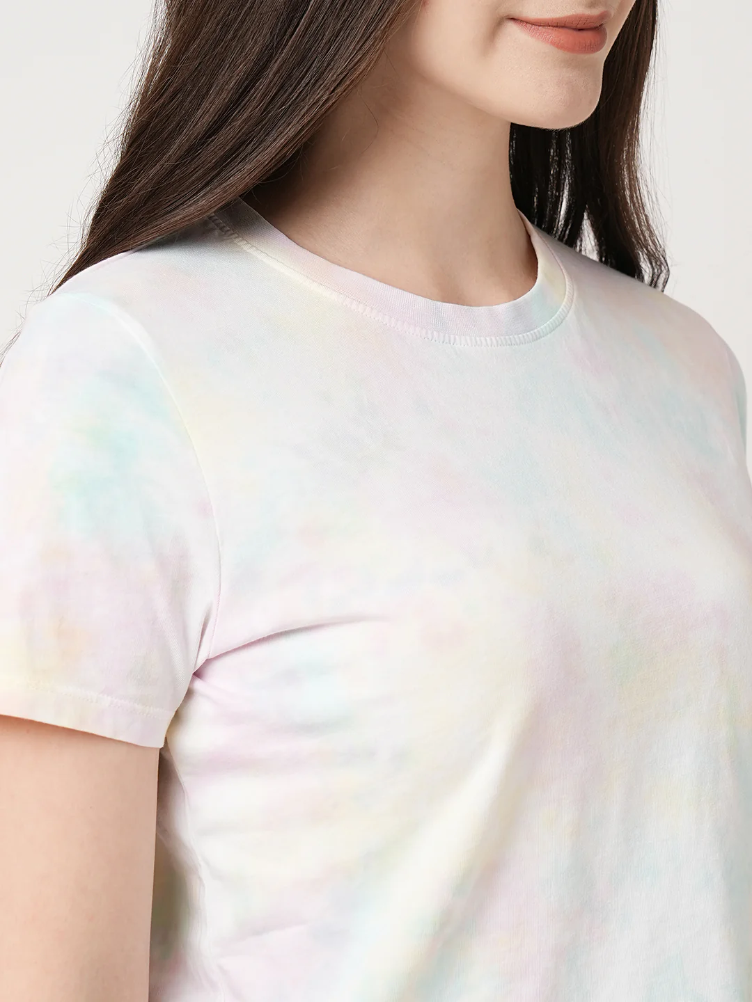 Women Multi-Tie-Dye Athleisure T-Shirt - Image 4