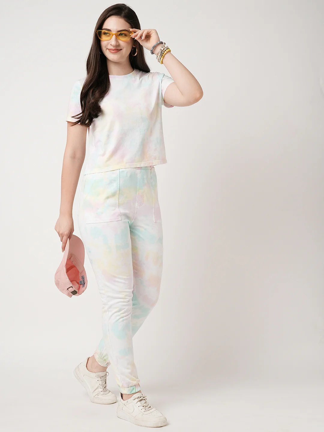 Women Multi-Tie-Dye Athleisure T-Shirt - Image 5
