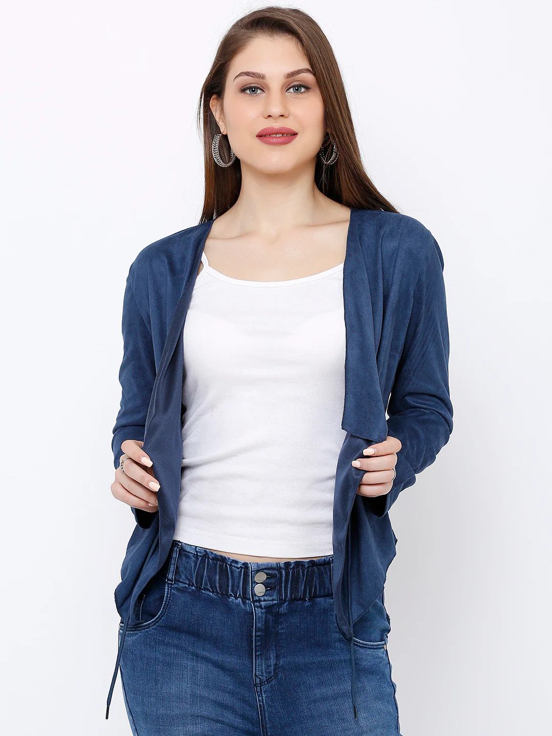 Women Navy Shrug - Image 2