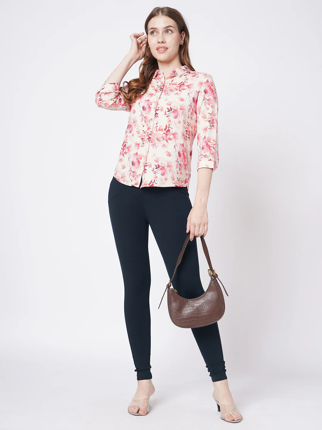 Women Navy Skinny Treggings - Image 4