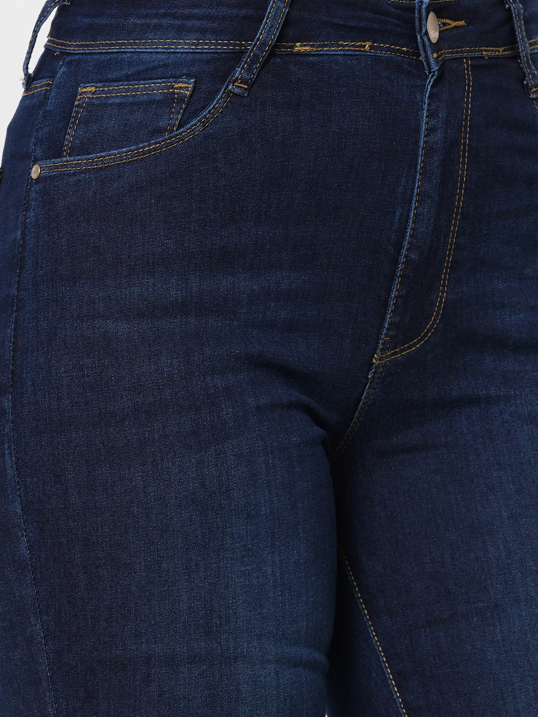 Women Navy Super High-Rise Super Skinny Jeans - Image 6