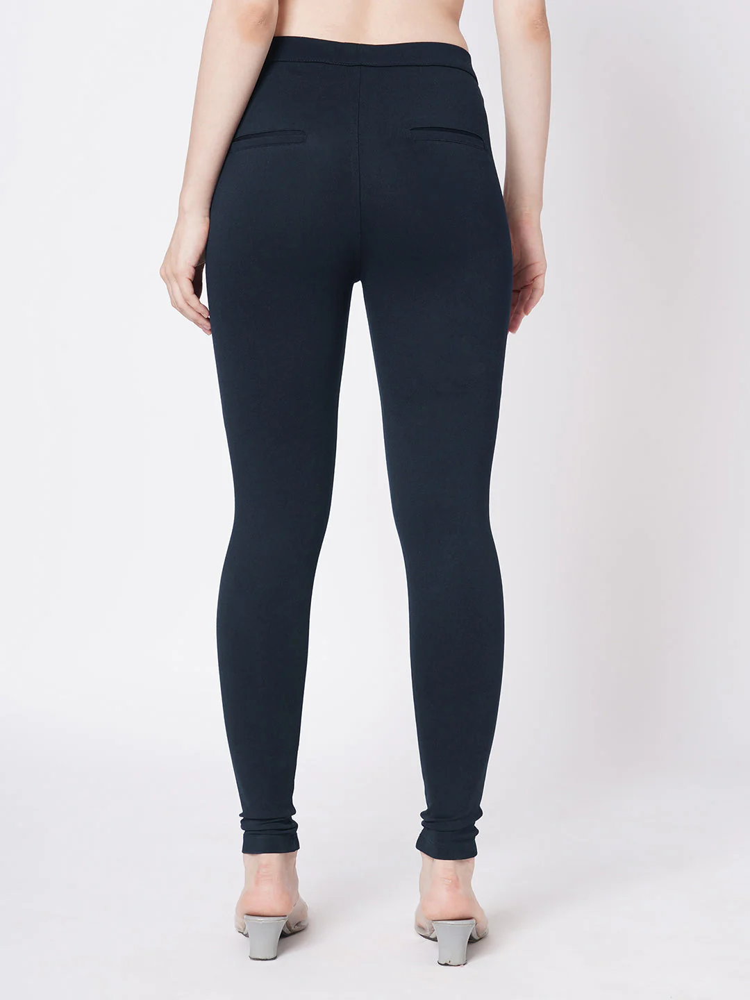 Women Navy Treggings - Image 3