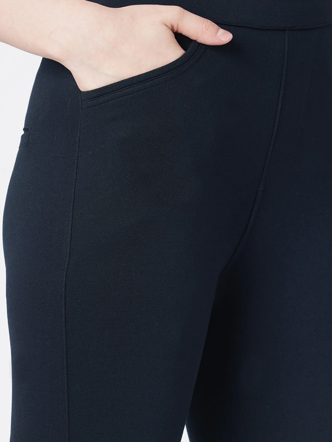 Women Navy Treggings - Image 6
