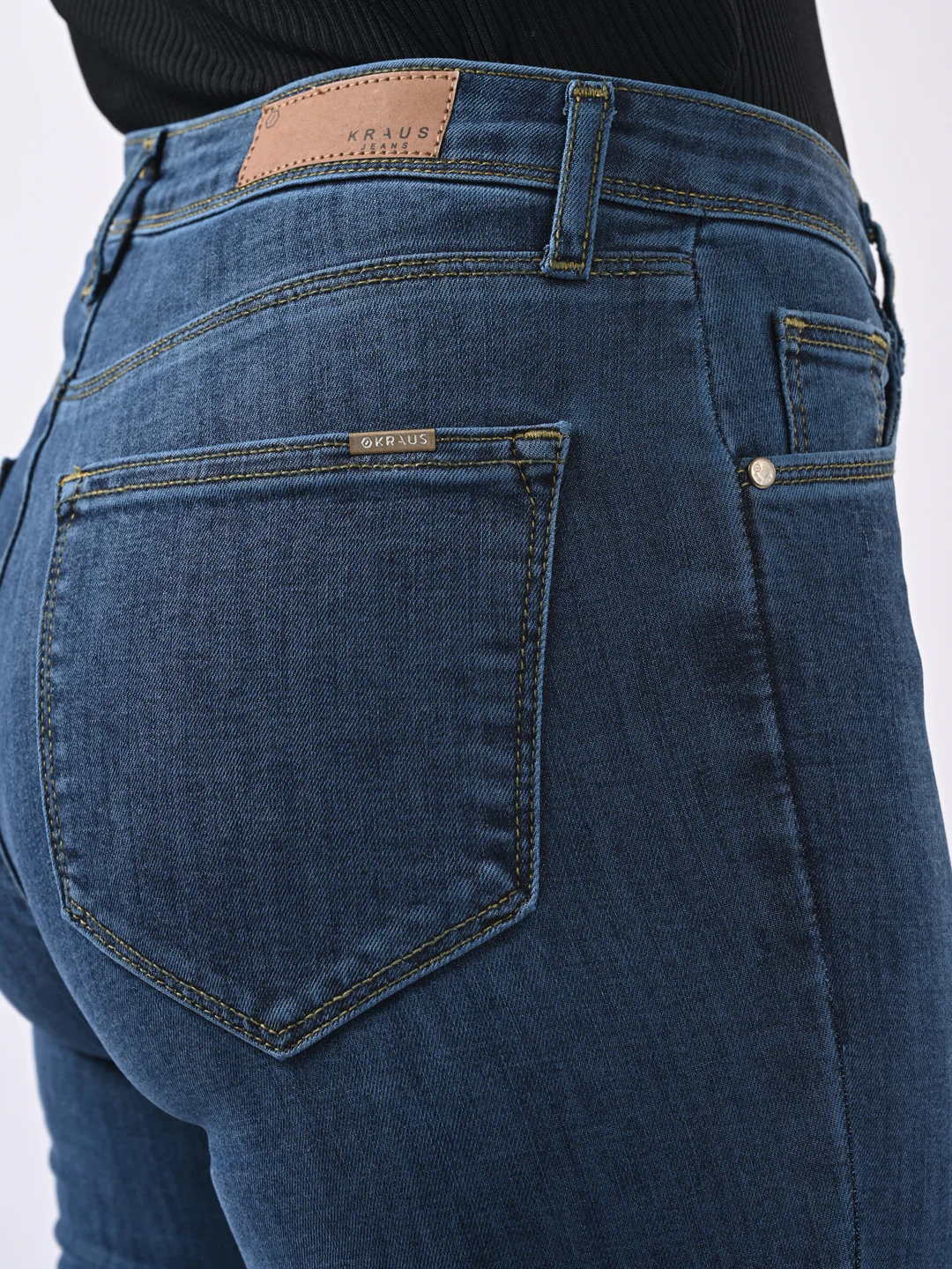 Women Novel Blue High-Rise Flare Jeans - Image 5